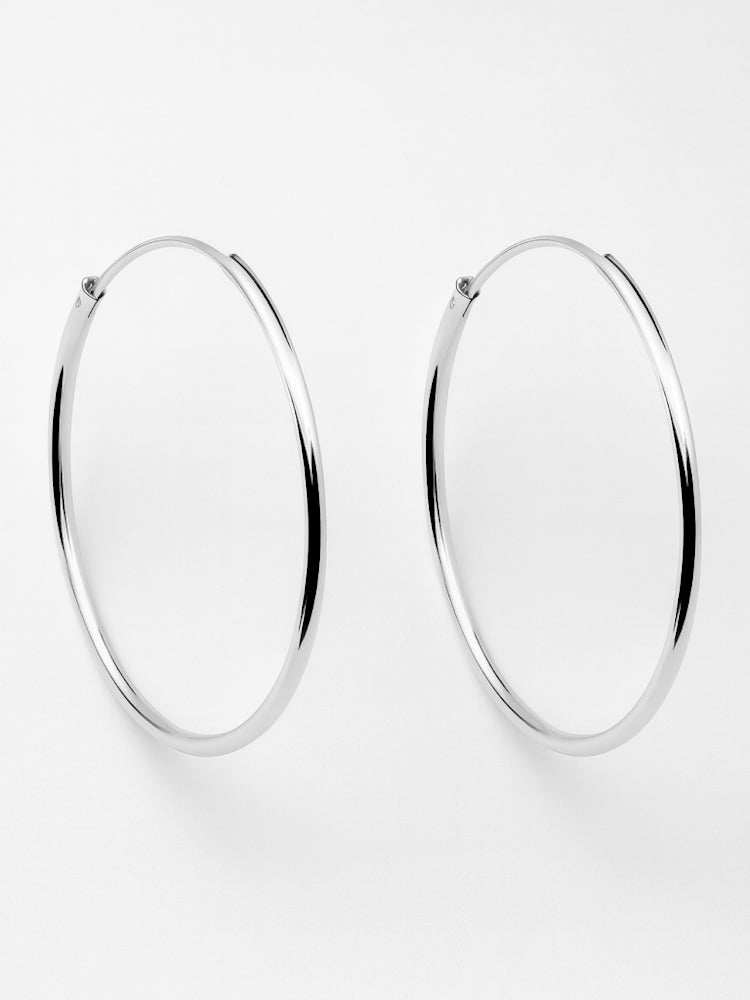 Pendientes Aro Basic L Silver