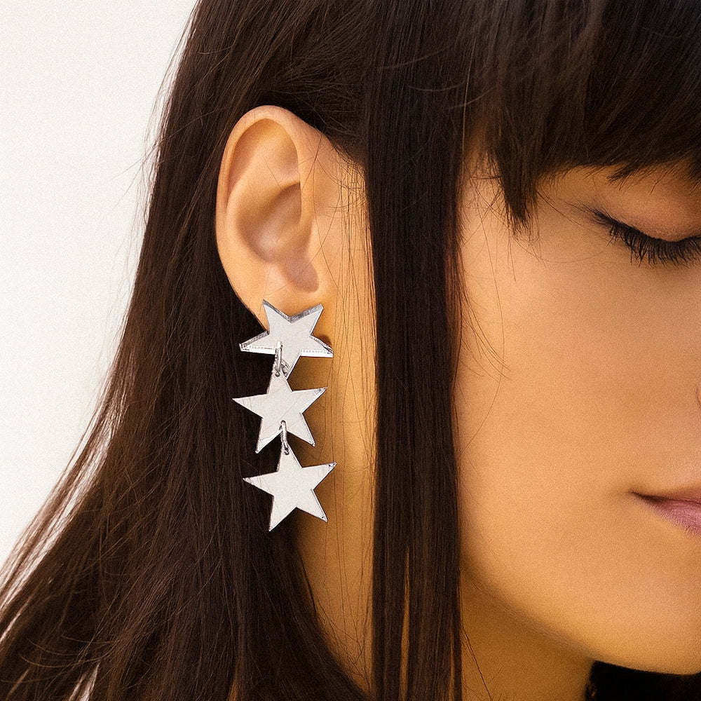 Pendientes Rock Silver