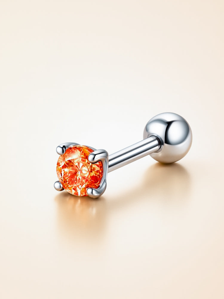 Piercing Glow Orange Silver