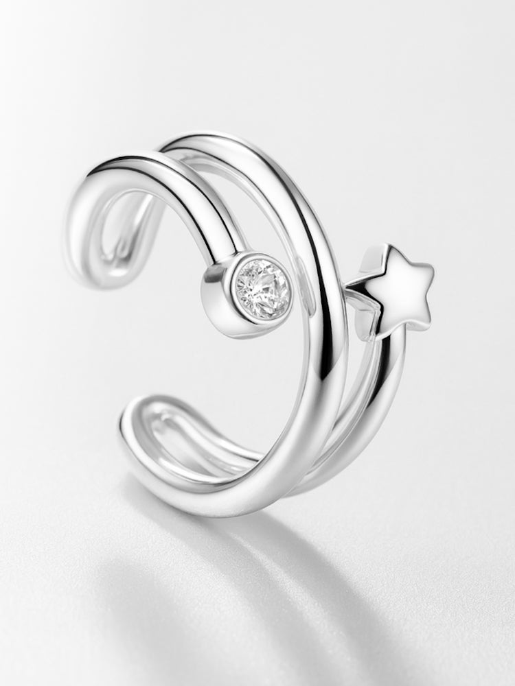 Earcuff Cosmos Silver