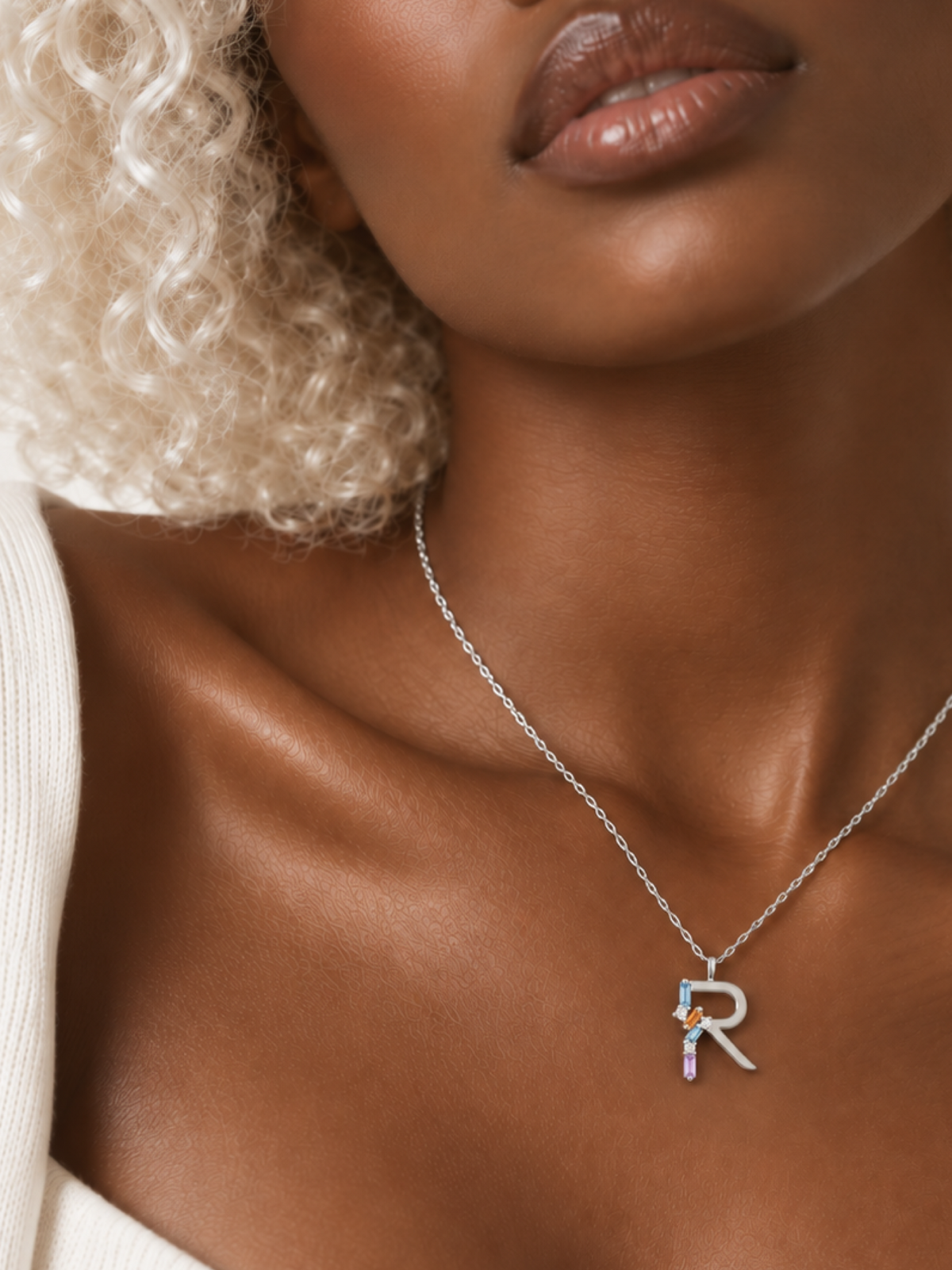 Collar Letra R Silver