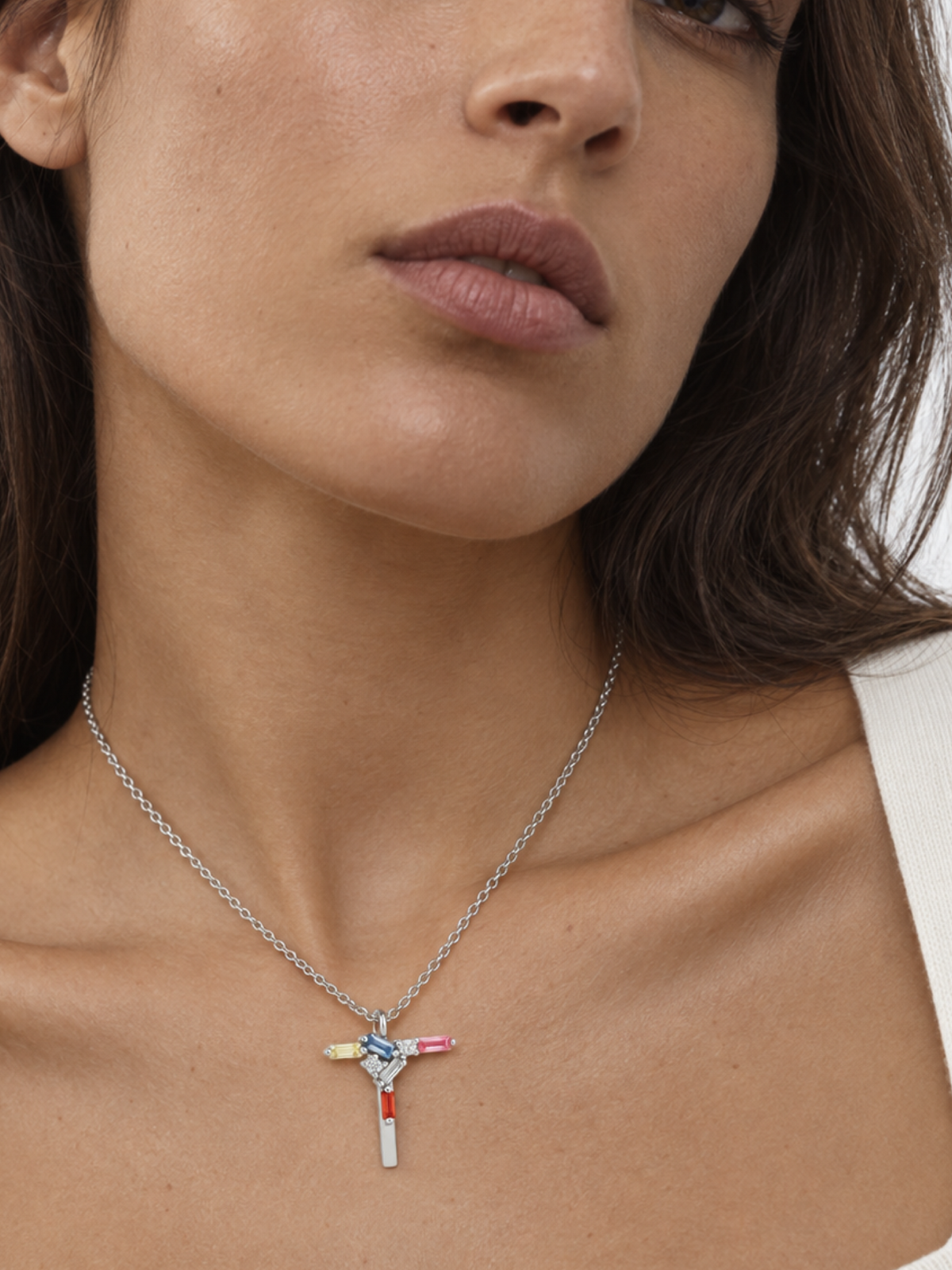 Collar Letra T Silver