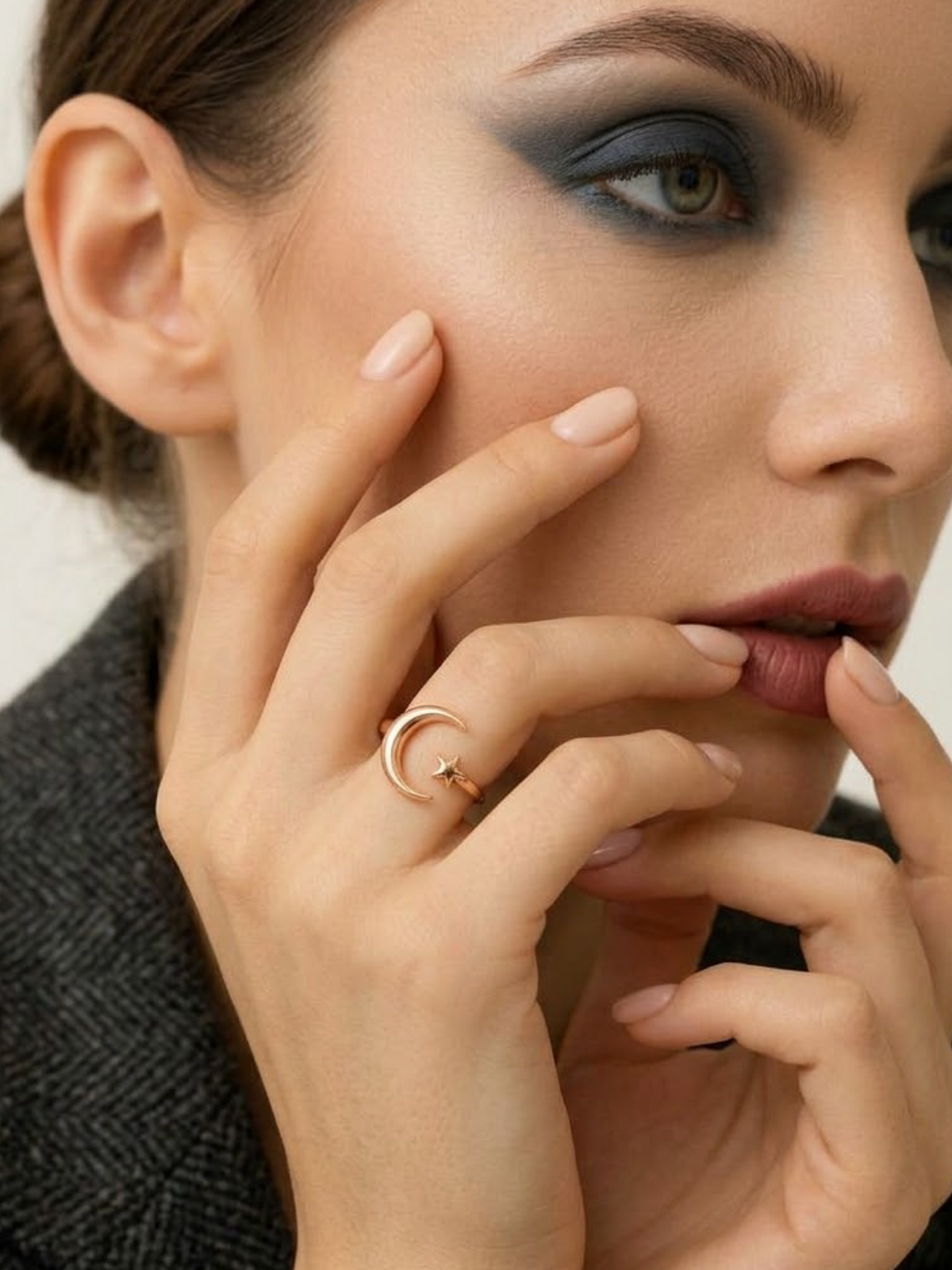 Anillo Moon Star Rosa