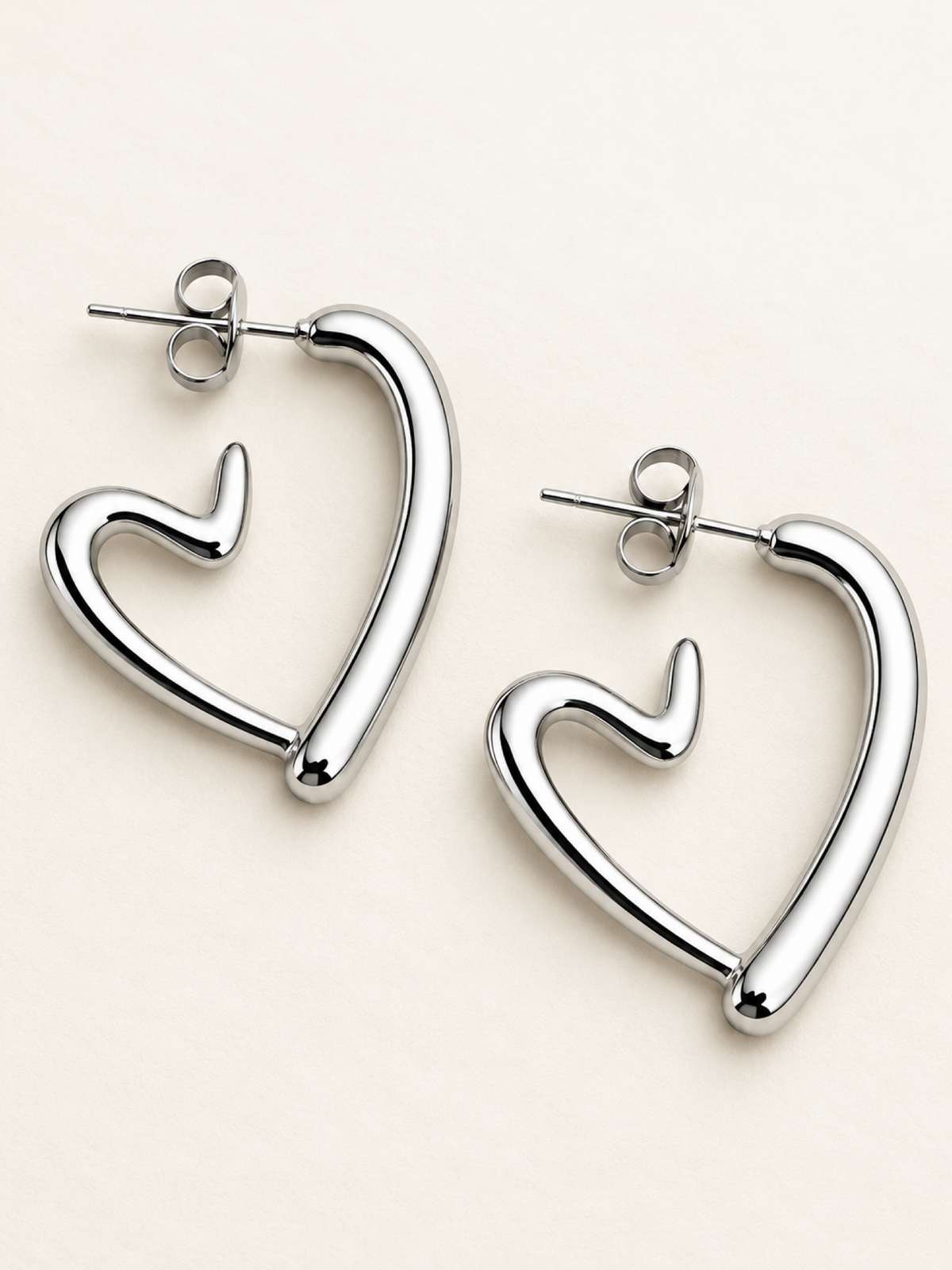 Pendientes Cor Silver