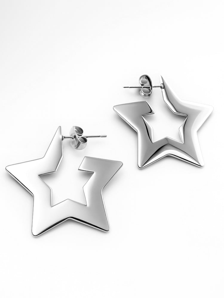 Pendientes Rock Silver