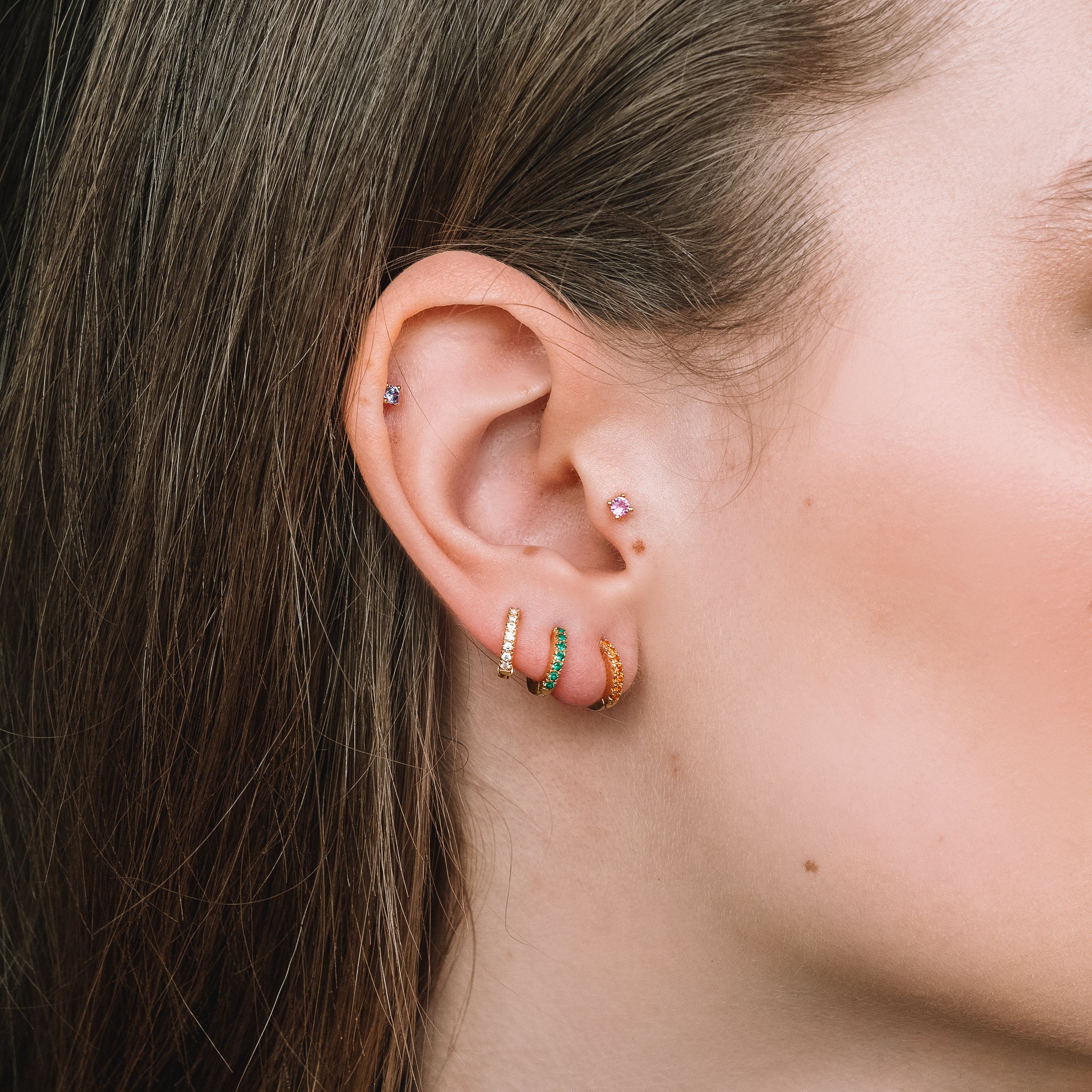 Pendientes Hale Bopp Emerald