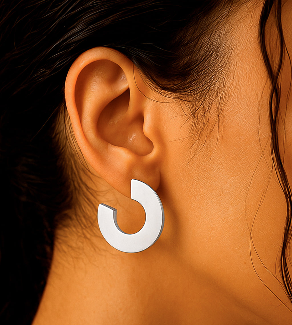 Pendientes Aro Orbit Silver