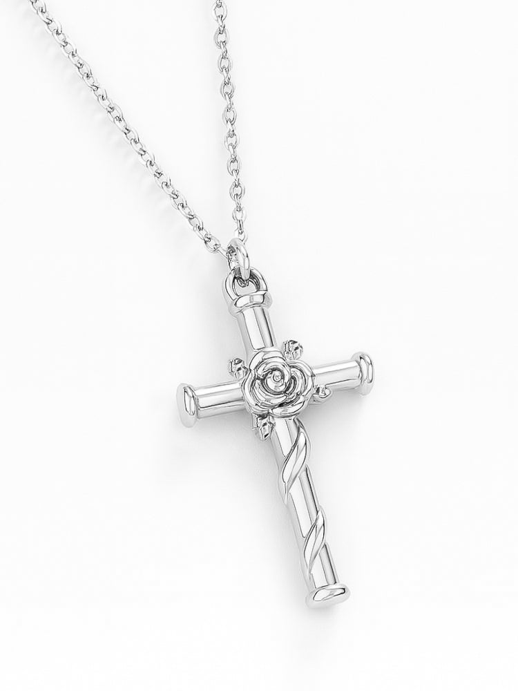 Collar Rosse Cross Silver