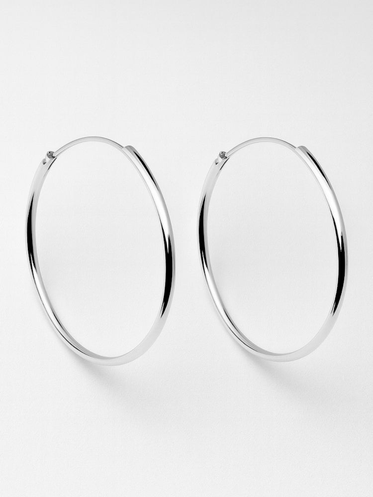 Pendientes Aro Basic M Silver