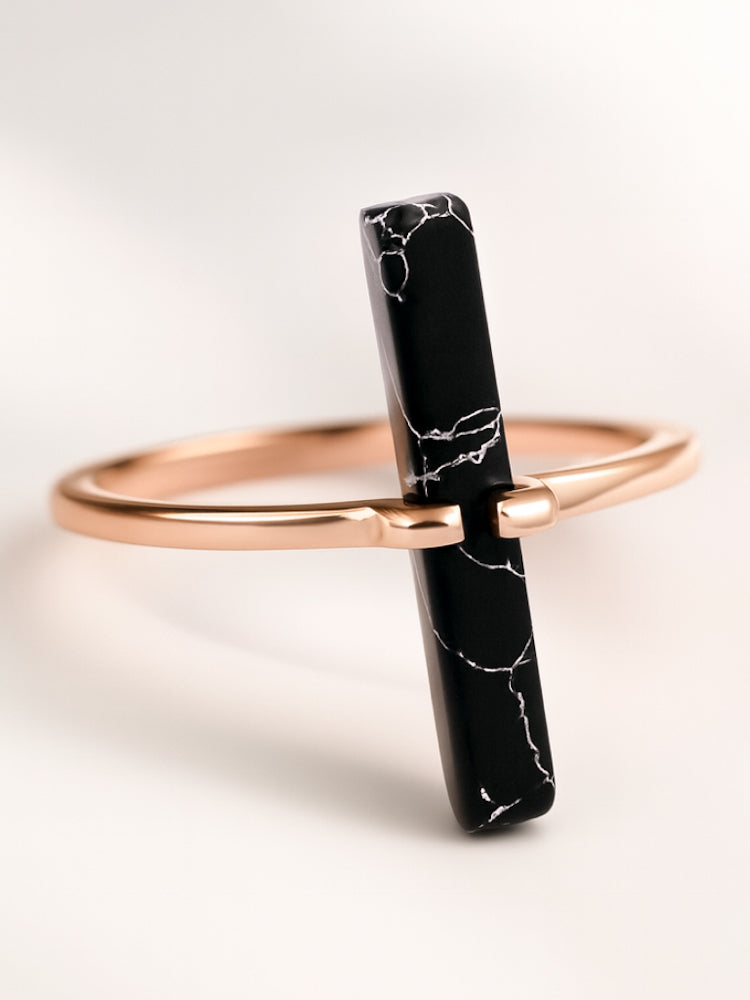 Anillo Marble Bar Rosa