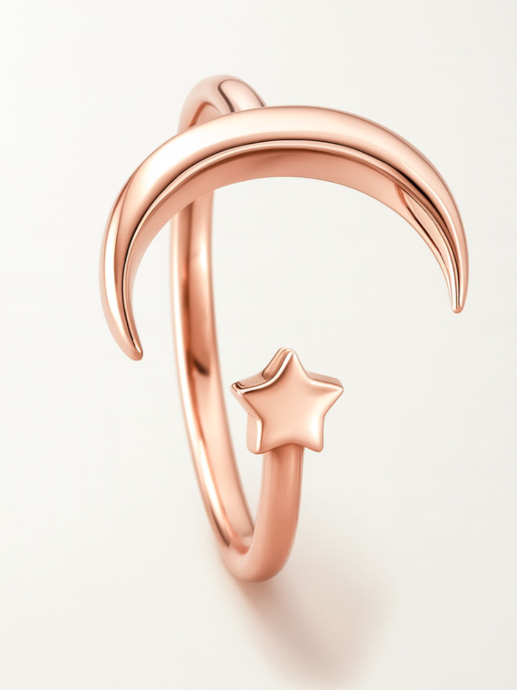Anillo Moon Star Rosa