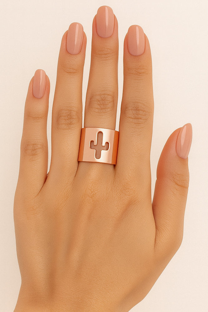 Anillo Cactus Rosa
