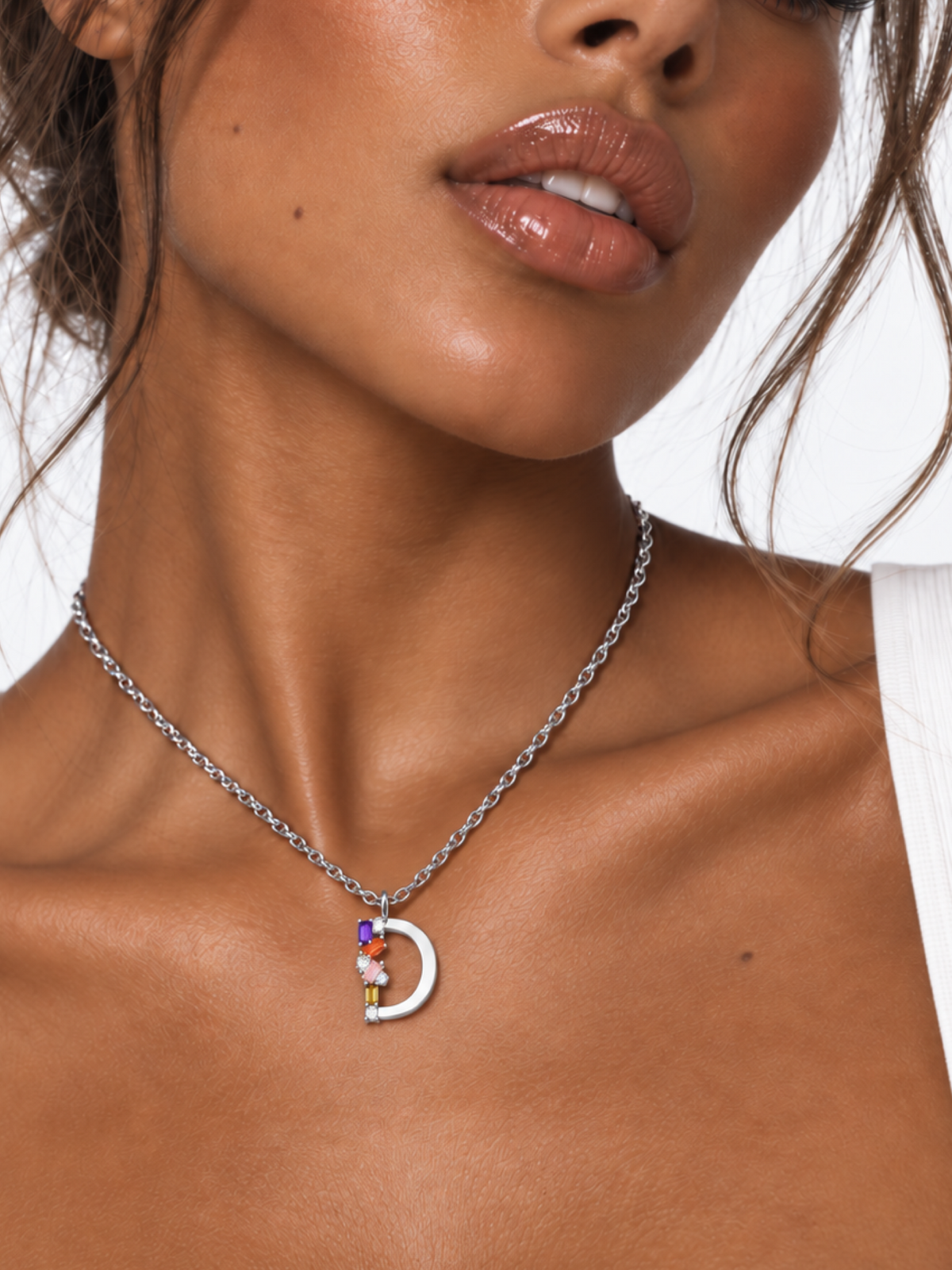 Collar Letra D Silver