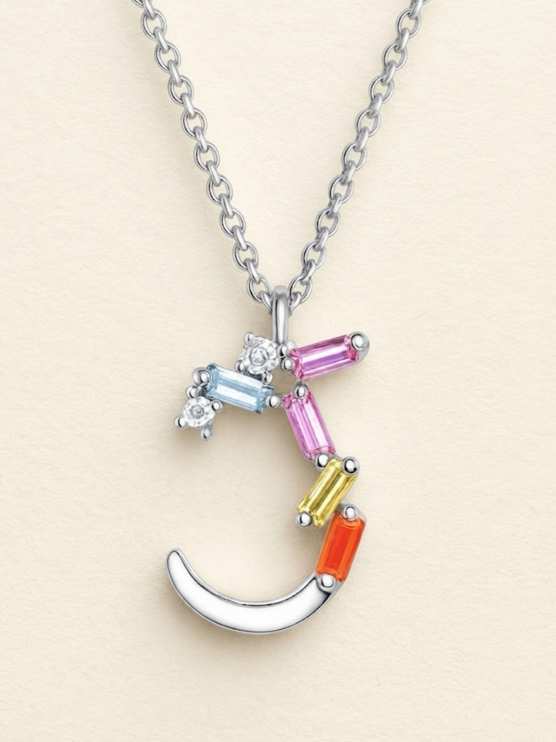 Collar Letra J Silver