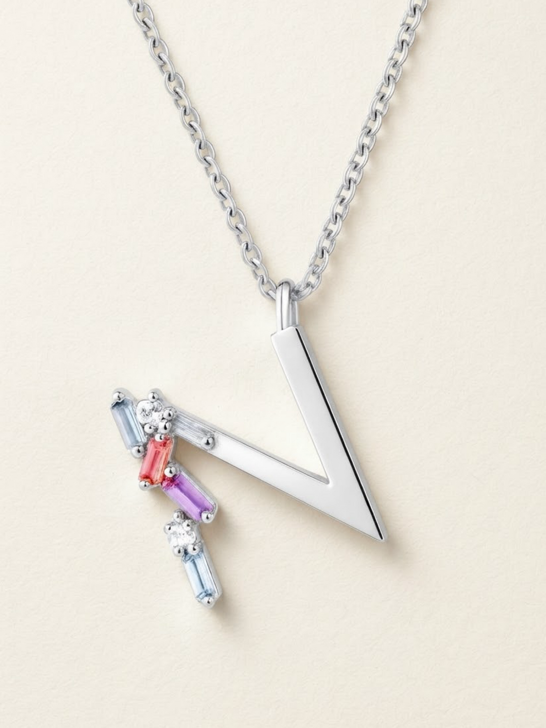 Collar Letra N Silver
