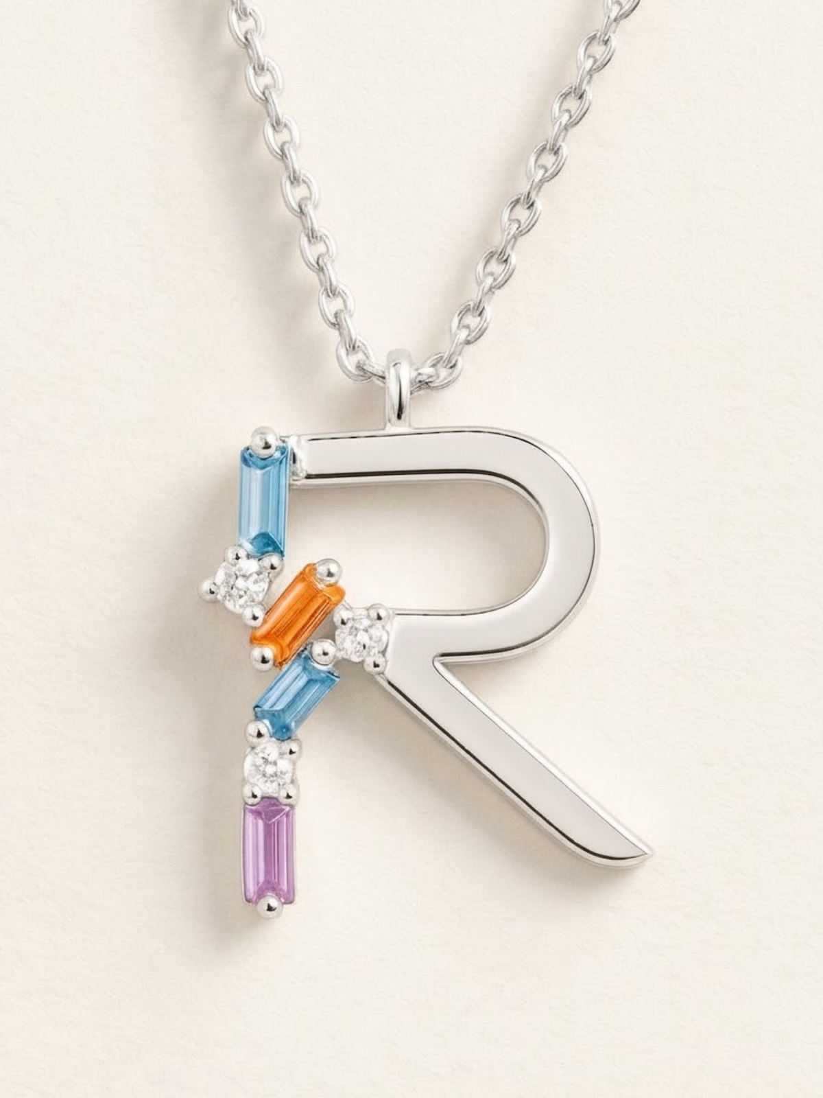 Collar Letra R Silver
