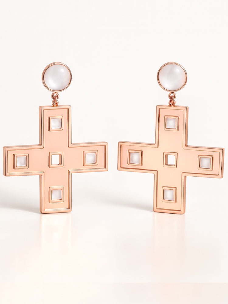 Pendientes Atenea Rosa