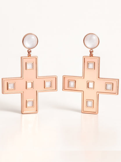 Pendientes Atenea Rosa