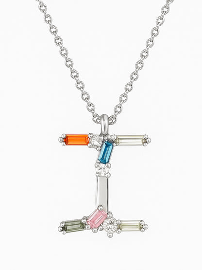 Collar Letra I Silver
