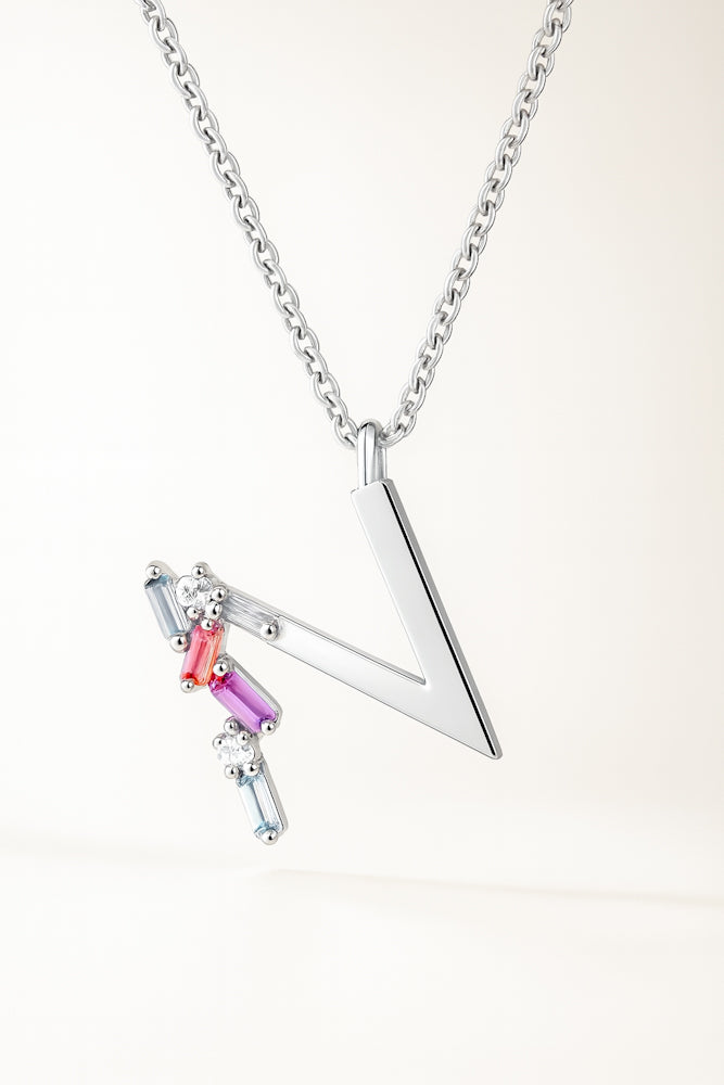 Collar Letra N Silver