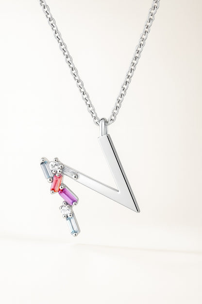 Collar Letra N Silver