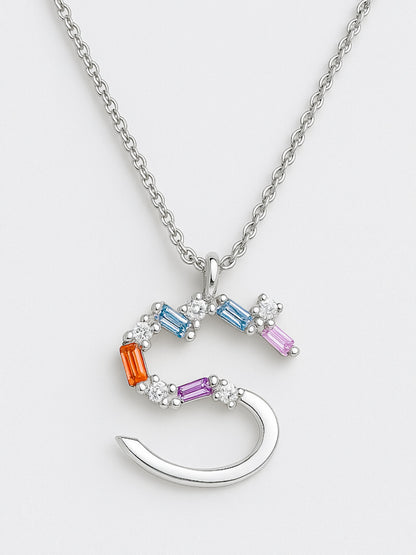 Collar Letra S Plata