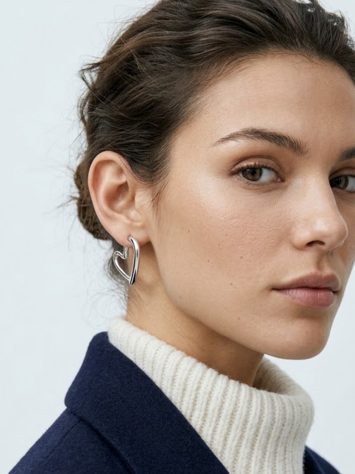 Pendientes Cor Silver
