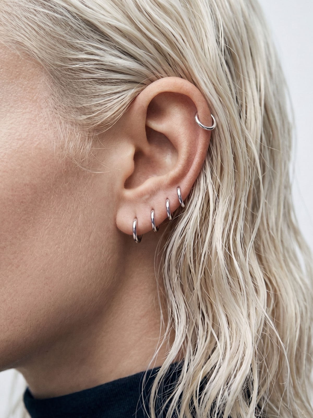 Mini Hoops Silver