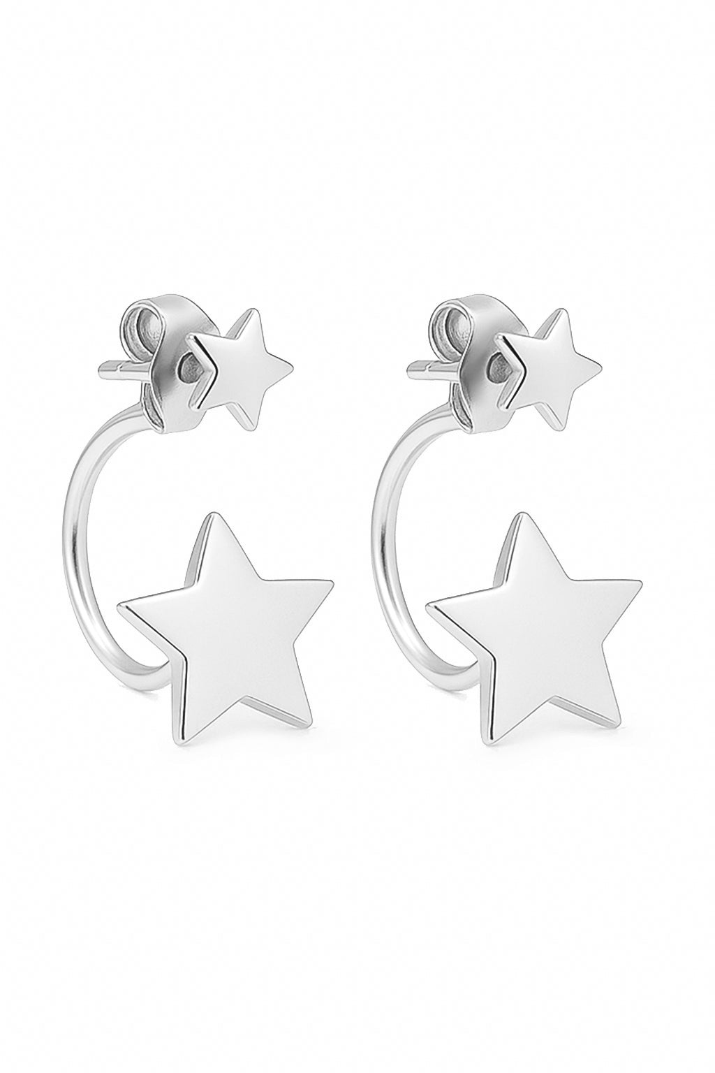 Pendientes Two Stars Silver