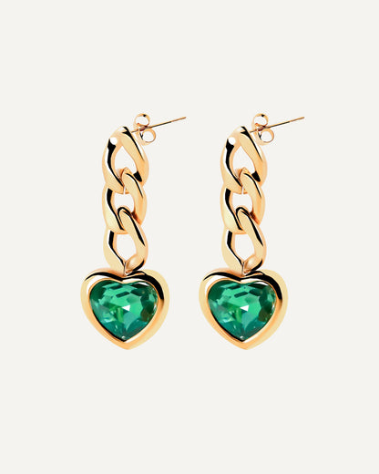 Pendientes Love Emerald